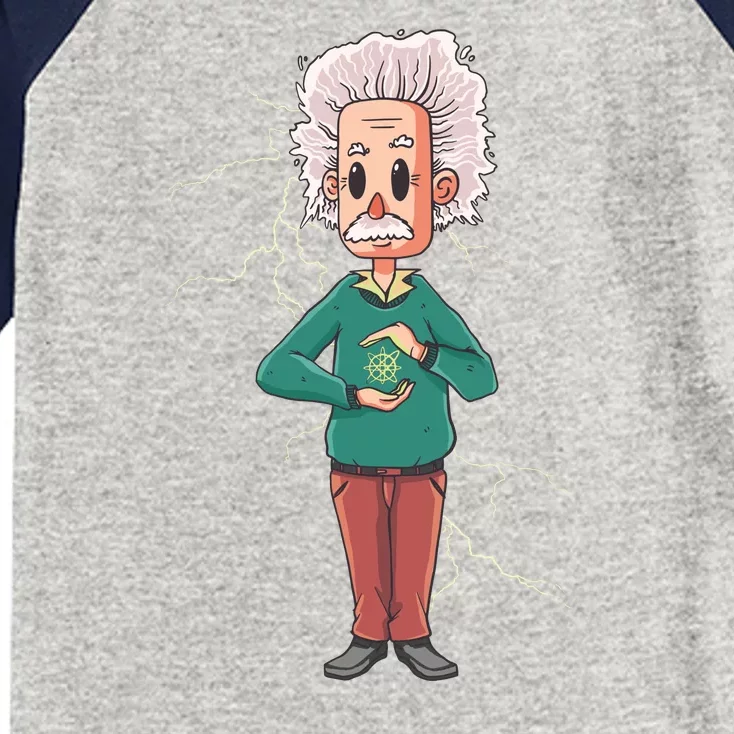 Albert Einstein Cartoon Kids Colorblock Raglan Jersey