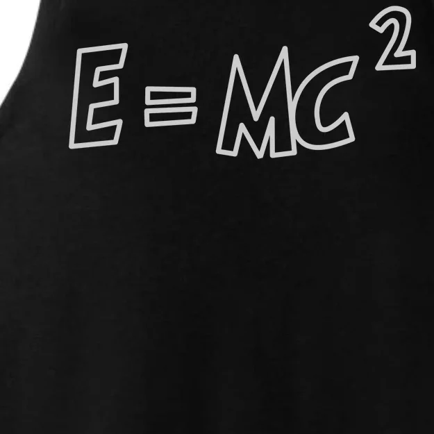 Albert Einstein E=MC2 Equation Ladies Tri-Blend Wicking Tank