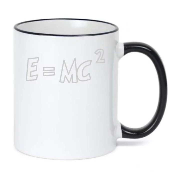 Albert Einstein E=MC2 Equation Black Color Changing Mug