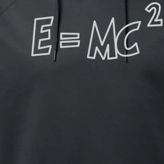 Albert Einstein E=MC2 Equation Performance Fleece Hoodie