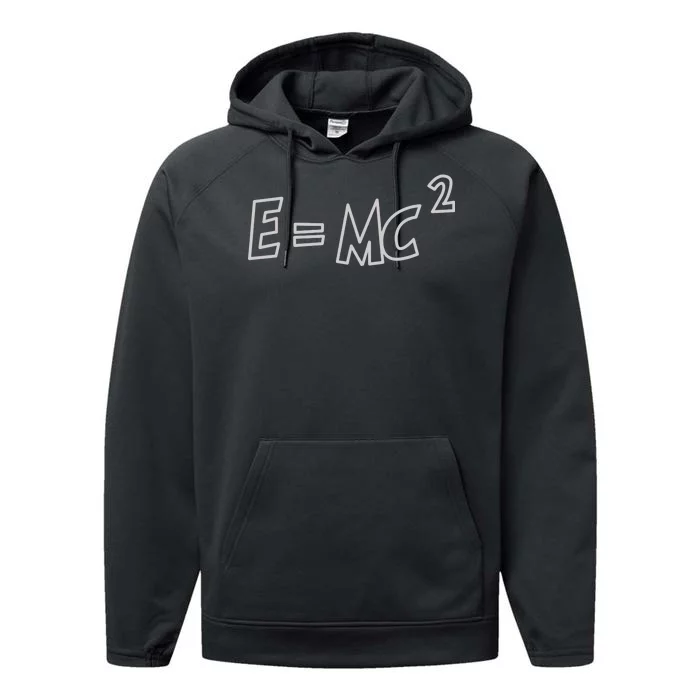 Albert Einstein E=MC2 Equation Performance Fleece Hoodie