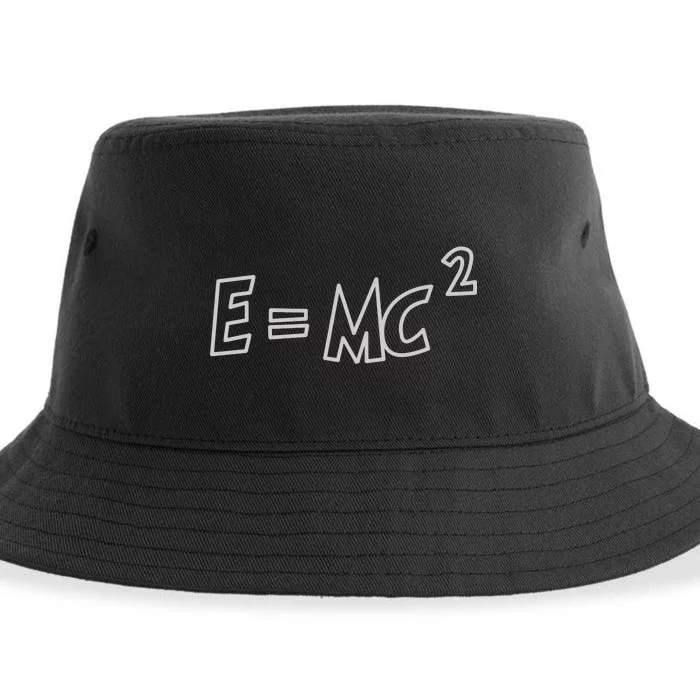 Albert Einstein E=MC2 Equation Sustainable Bucket Hat