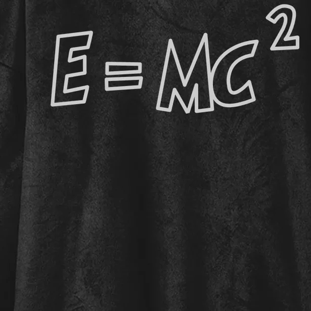 Albert Einstein E=MC2 Equation Hooded Wearable Blanket