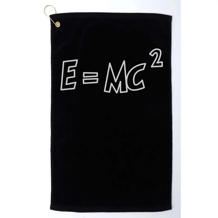 Albert Einstein E=MC2 Equation Platinum Collection Golf Towel