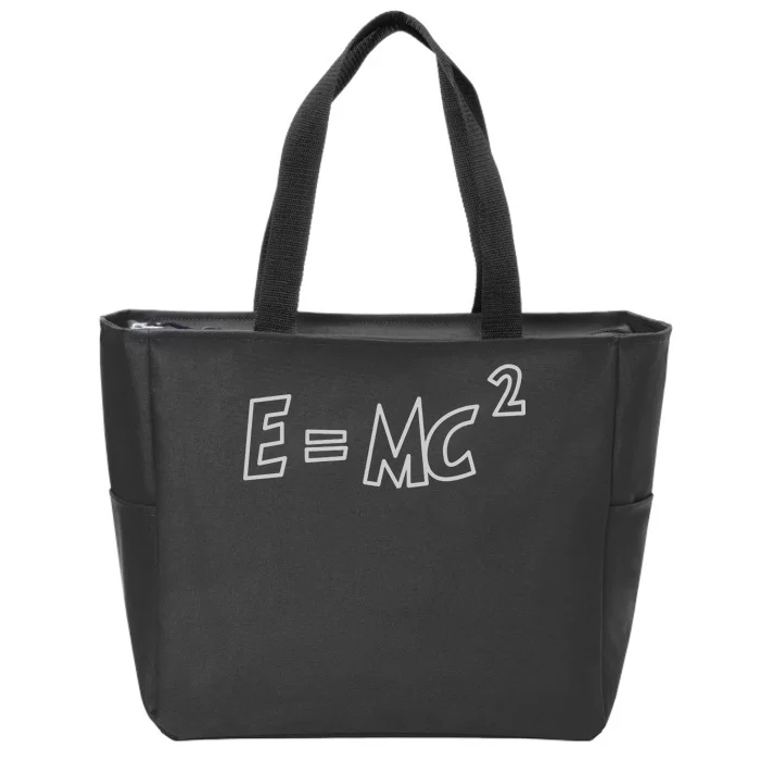 Albert Einstein E=MC2 Equation Zip Tote Bag