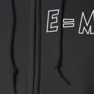 Albert Einstein E=MC2 Equation Full Zip Hoodie