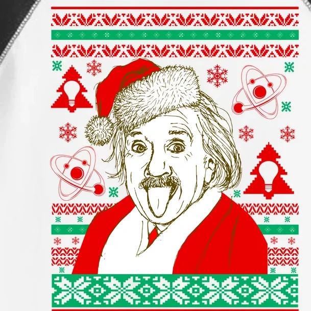 Albert Einstein Ugly Christmas Sweater Toddler Fine Jersey T-Shirt