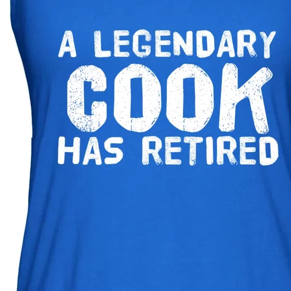 A Legendary Cook Retired Funny Retiret Cooking Chef Gift Meaningful Gift Ladies Essential Flowy Tank