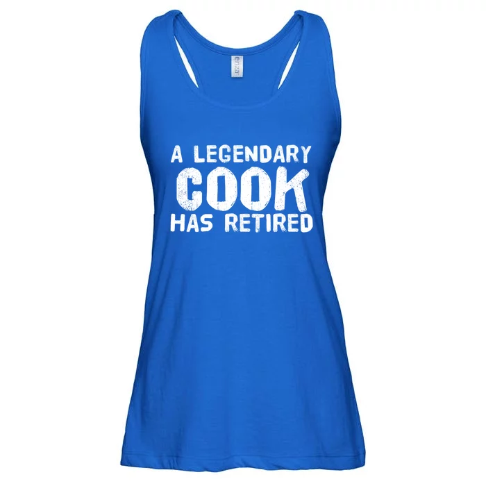 A Legendary Cook Retired Funny Retiret Cooking Chef Gift Meaningful Gift Ladies Essential Flowy Tank