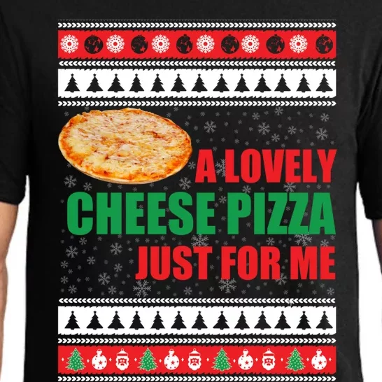 A Lovely Cheese Pizza Just For Kevin Funny Alone Home Gift Pajama Set