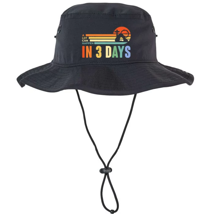 A Lot Can Happen In 3 Days Retro Vintage Sunset Legacy Cool Fit Booney Bucket Hat