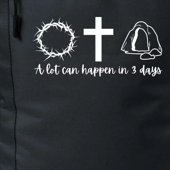 A Lot Can Happen In 3 Days Jesus Cross Christian Easter Day Daily Commute Backpack