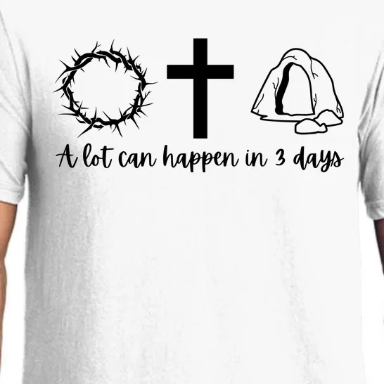 A Lot Can Happen In 3 Days Jesus Cross Christian Easter Day Pajama Set