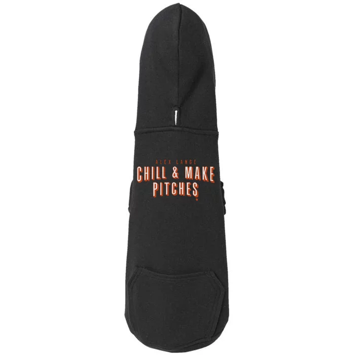 Alex Lange Chill And Make Pitches Doggie 3-End Fleece Hoodie