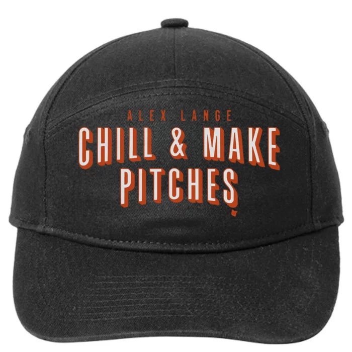 Alex Lange Chill And Make Pitches 7-Panel Snapback Hat