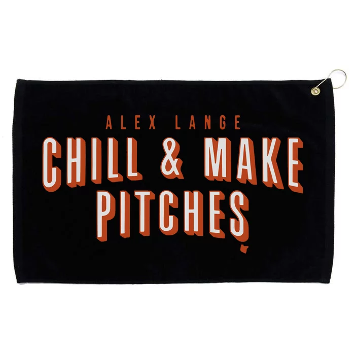 Alex Lange Chill And Make Pitches Grommeted Golf Towel