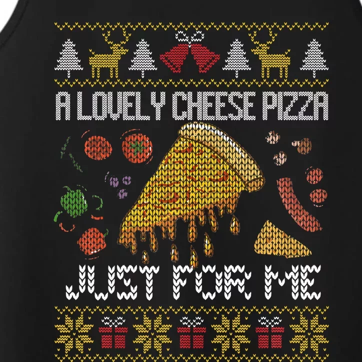 A Lovely Cheese Pizza Just For Me Alone Home Christmas Performance Tank