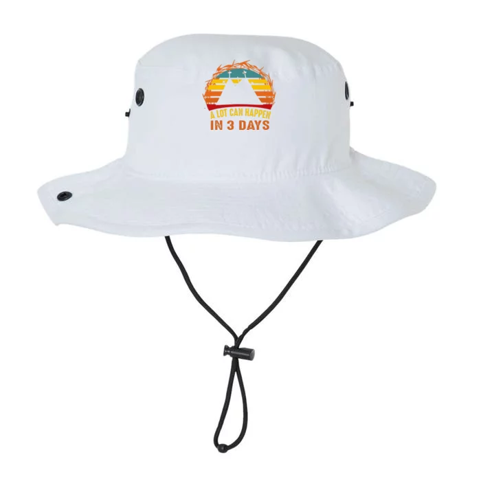 A Lot Can Happen In 3 Days Christian Easter Good Friday Legacy Cool Fit Booney Bucket Hat