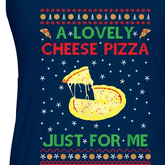 A Lovely Cheese Pizza Funny Kevin Xmas Ladies Essential Flowy Tank