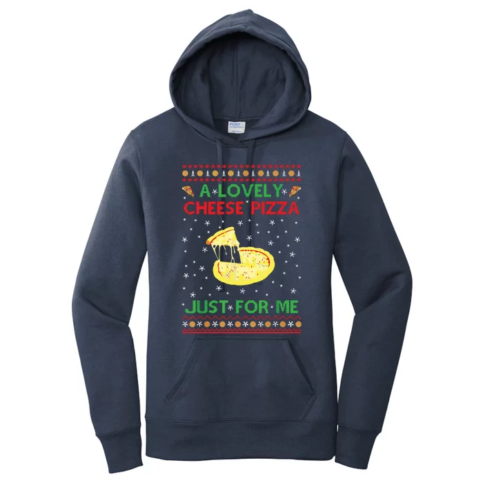 A Lovely Cheese Pizza Funny Kevin Xmas Women's Pullover Hoodie