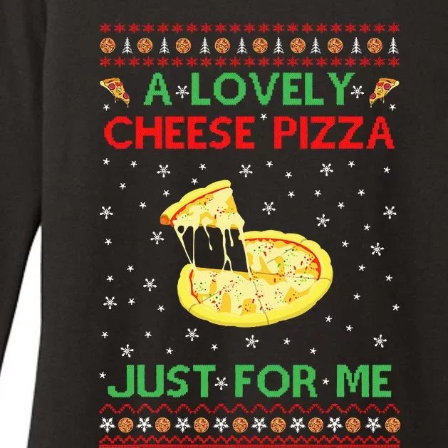 A Lovely Cheese Pizza Alone Funny Kevin X Mas Home Womens CVC Long Sleeve Shirt