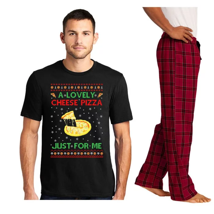 A Lovely Cheese Pizza Alone Funny Kevin X Mas Home Pajama Set