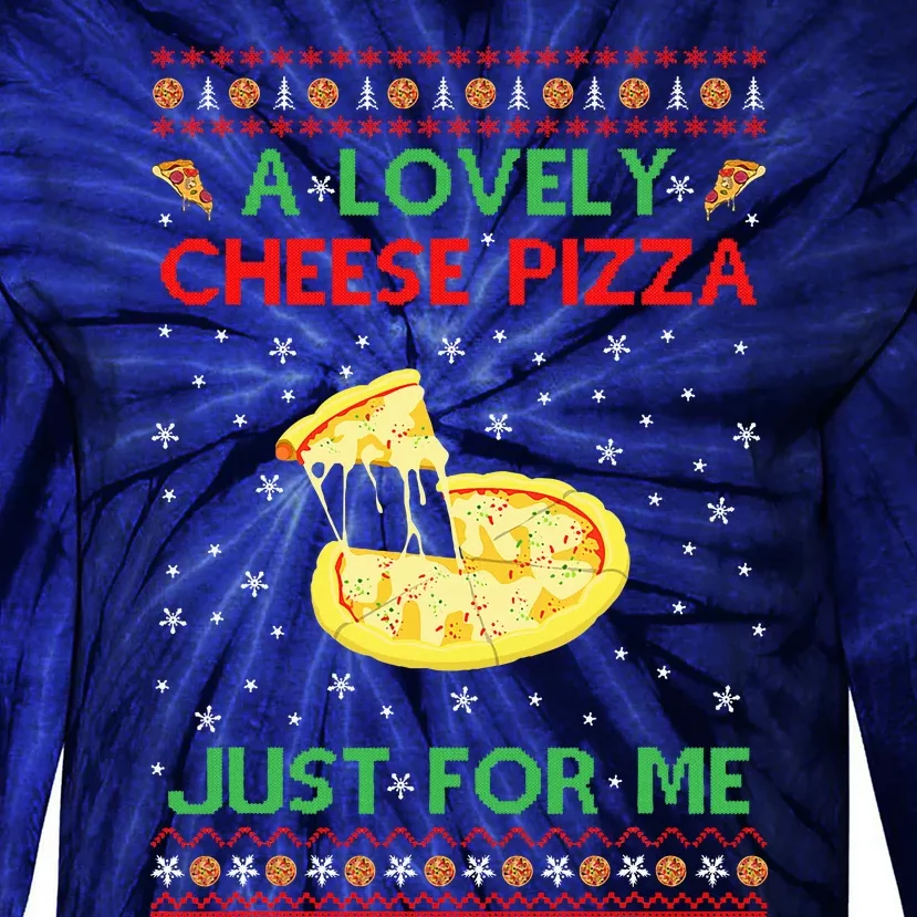 A Lovely Cheese Pizza Alone Funny Kevin X Mas Home Tie-Dye Long Sleeve Shirt