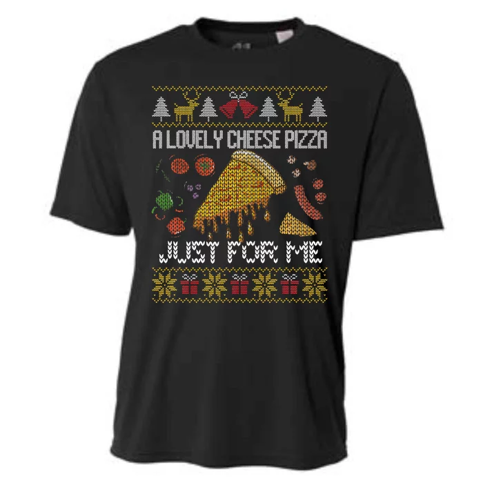 A Lovely Cheese Pizza Just For Me Alone Home Christmas Cooling Performance Crew T-Shirt