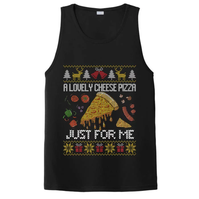 A Lovely Cheese Pizza Just For Me Alone Home Christmas Performance Tank