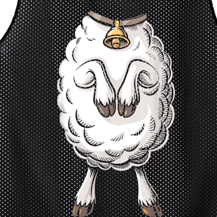 Adult Lamb Costume Mesh Reversible Basketball Jersey Tank