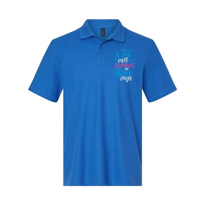 A Lot Can Happen In Three Days Easter Jesus Christian Attire Cute Gift Softstyle Adult Sport Polo