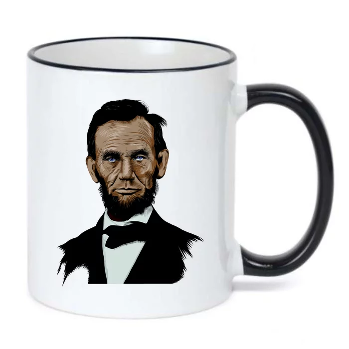 Abraham Lincoln Color Sketch Black Color Changing Mug