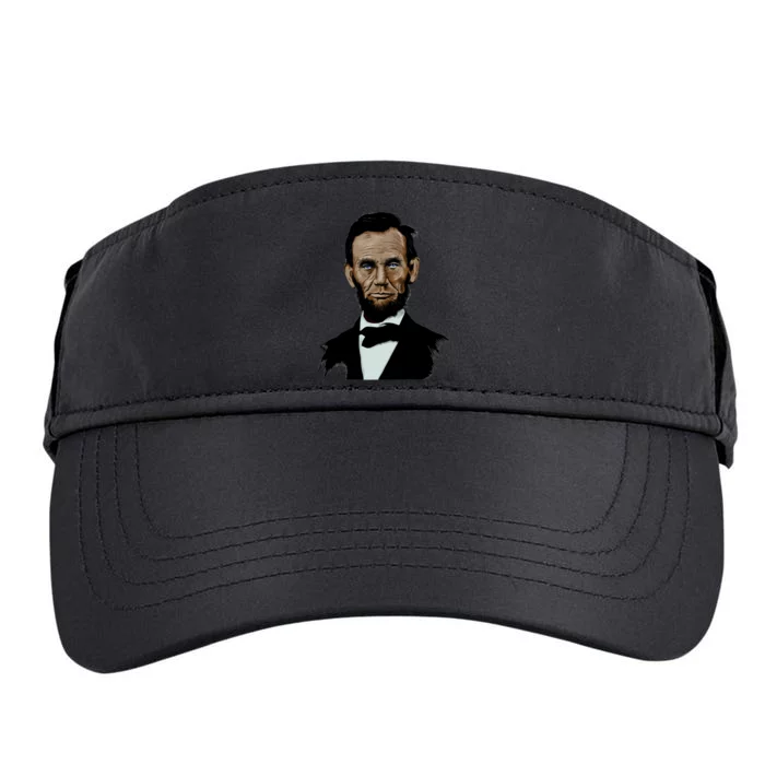 Abraham Lincoln Color Sketch Adult Drive Performance Visor