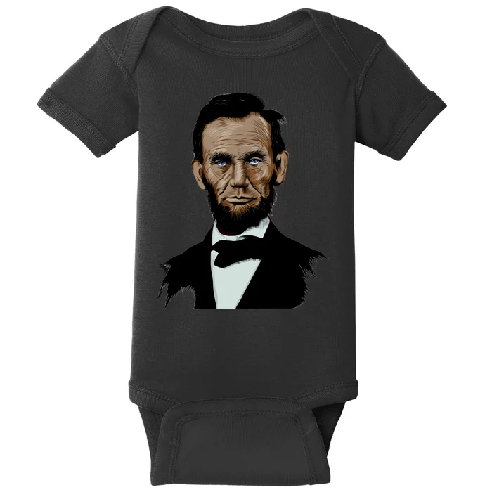 Abraham Lincoln Color Sketch Baby Bodysuit