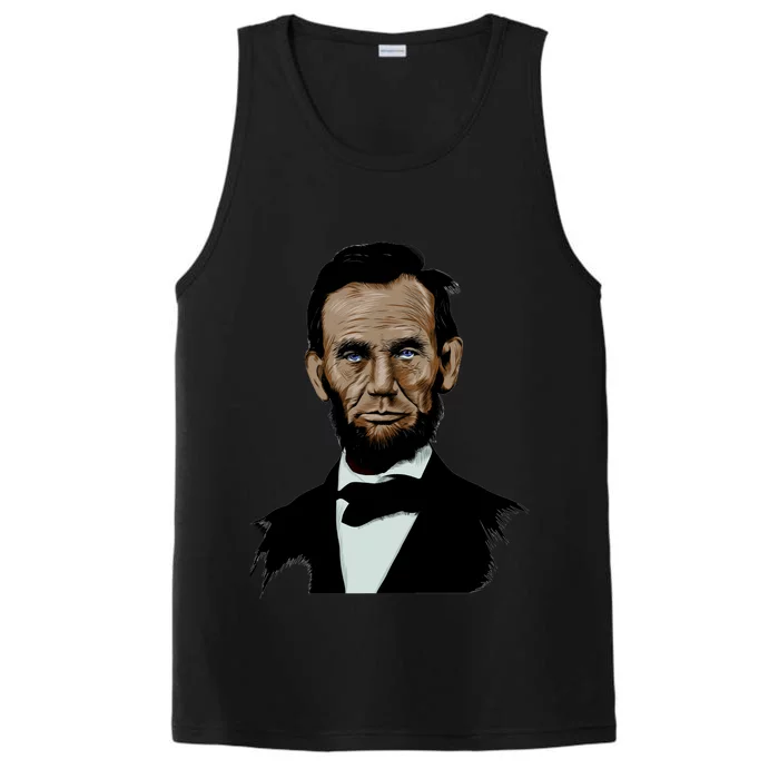 Abraham Lincoln Color Sketch Performance Tank