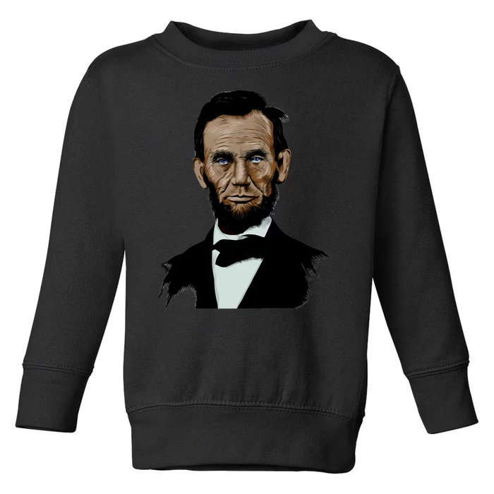 Abraham Lincoln Color Sketch Toddler Sweatshirt