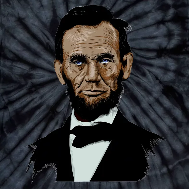 Abraham Lincoln Color Sketch Tie-Dye T-Shirt