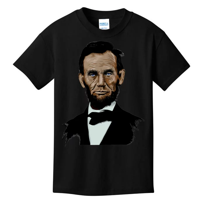 Abraham Lincoln Color Sketch Kids T-Shirt