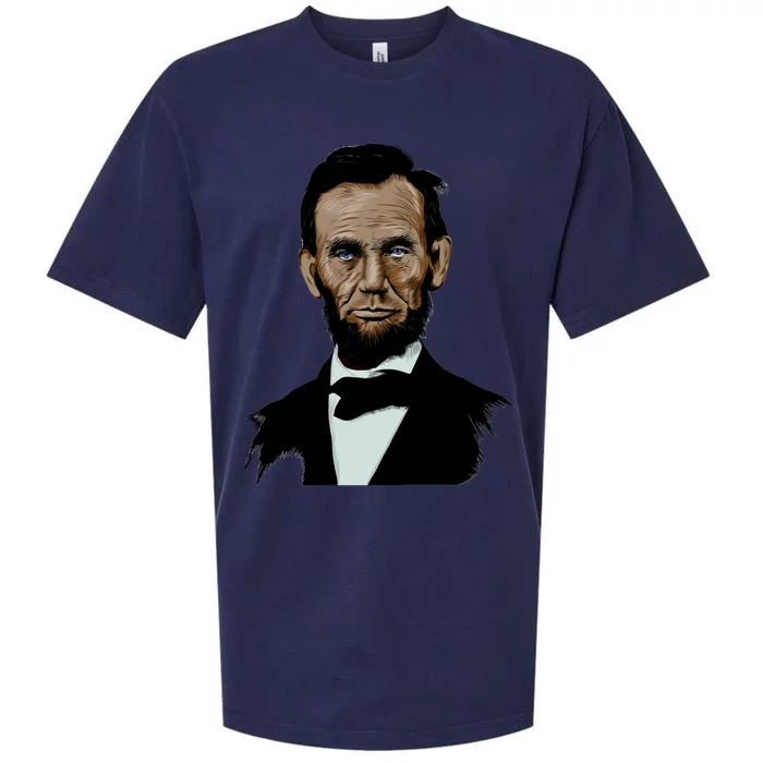 Abraham Lincoln Color Sketch Sueded Cloud Jersey T-Shirt