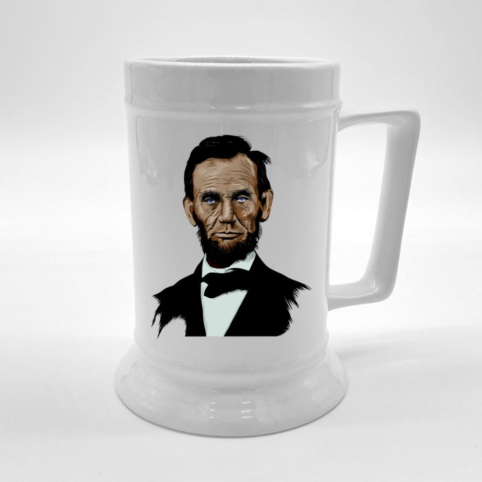 Abraham Lincoln Color Sketch Front & Back Beer Stein