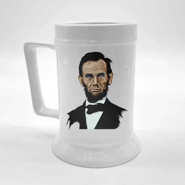 Abraham Lincoln Color Sketch Front & Back Beer Stein