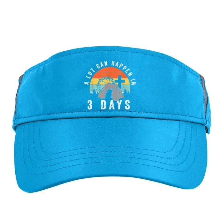 A Lot Can Happen In 3 Days Easter Day Adult Drive Performance Visor