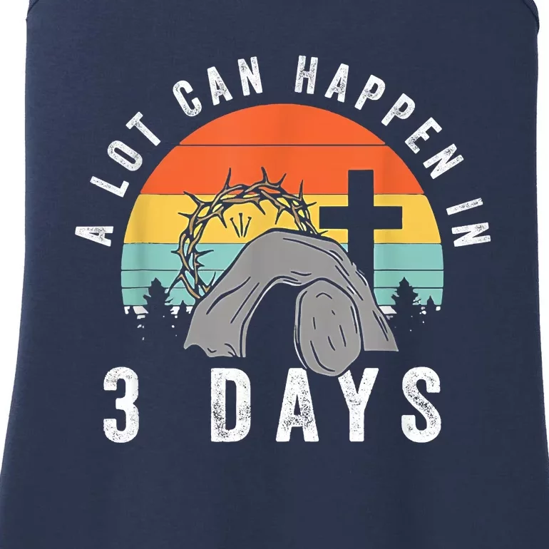 A Lot Can Happen In 3 Days Easter Day Ladies Essential Tank