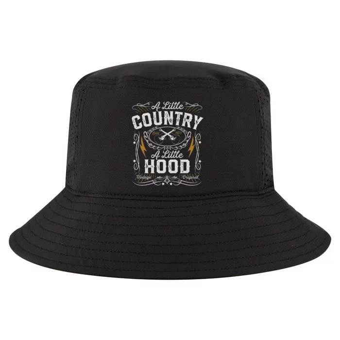 A Little Country A Little Hood Hip Hop Rap Music Cool Comfort Performance Bucket Hat