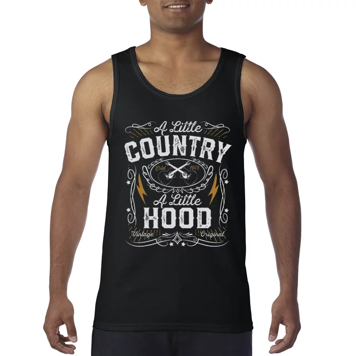 A Little Country A Little Hood Hip Hop Rap Music Tank Top