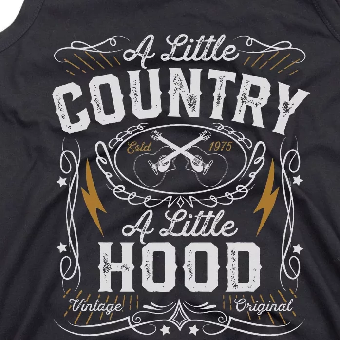 A Little Country A Little Hood Hip Hop Rap Music Tank Top