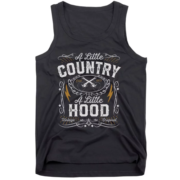 A Little Country A Little Hood Hip Hop Rap Music Tank Top