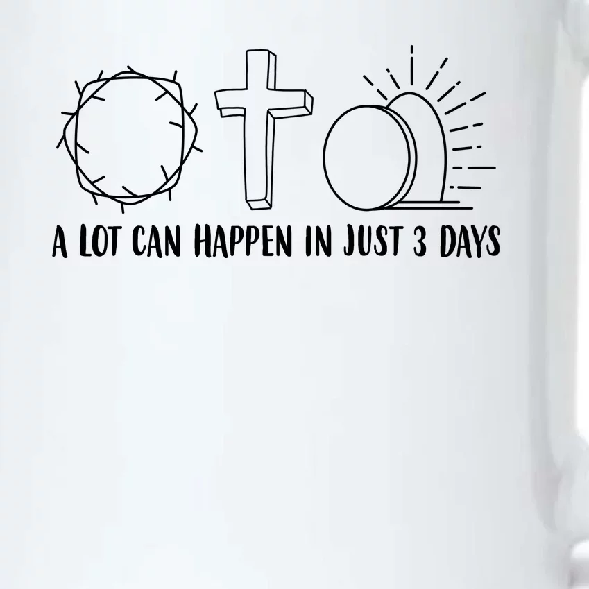 A Lot Can Happen In Just 3 Days Jesus Easter Black Color Changing Mug