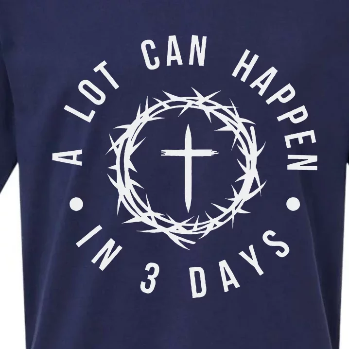 A Lot Can Happen In Three Days Sueded Cloud Jersey T-Shirt