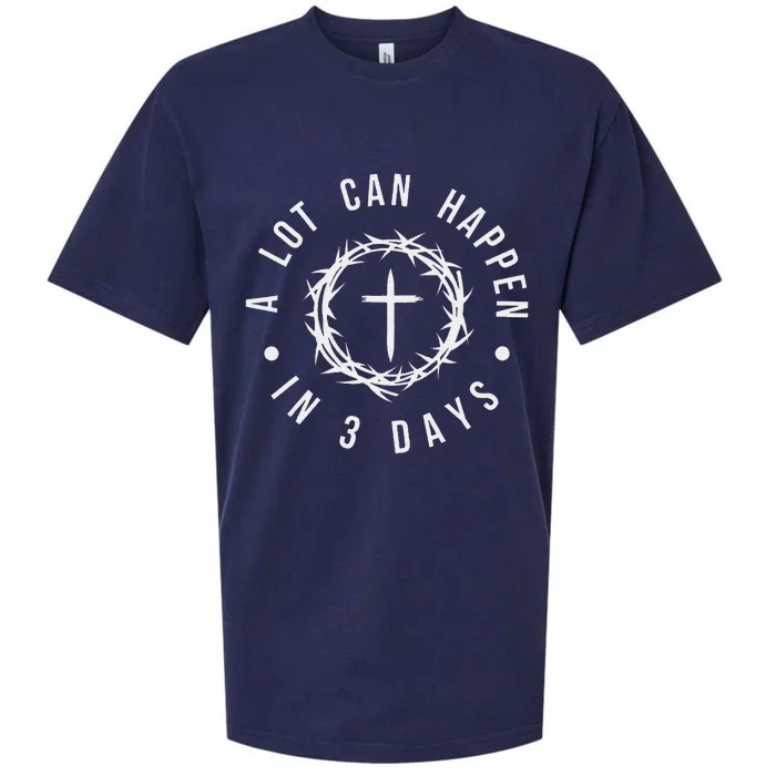 A Lot Can Happen In Three Days Sueded Cloud Jersey T-Shirt